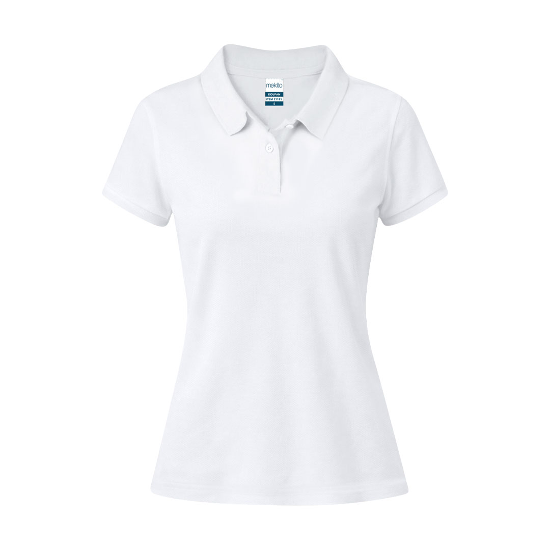 Polo Mujer Blanco Koupan - Imagen 6